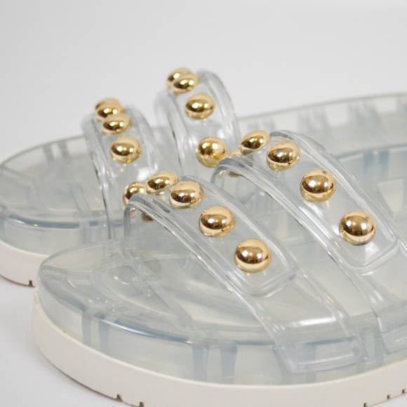 Marc Fisher Ltd Clear Jelly Platform Slide Sandal - Picture 3 of 10